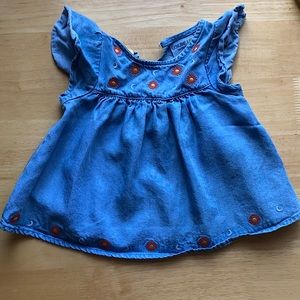 Girls 18M Denim Top